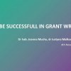 Майстер-клас “How to be successful in grant writing?”